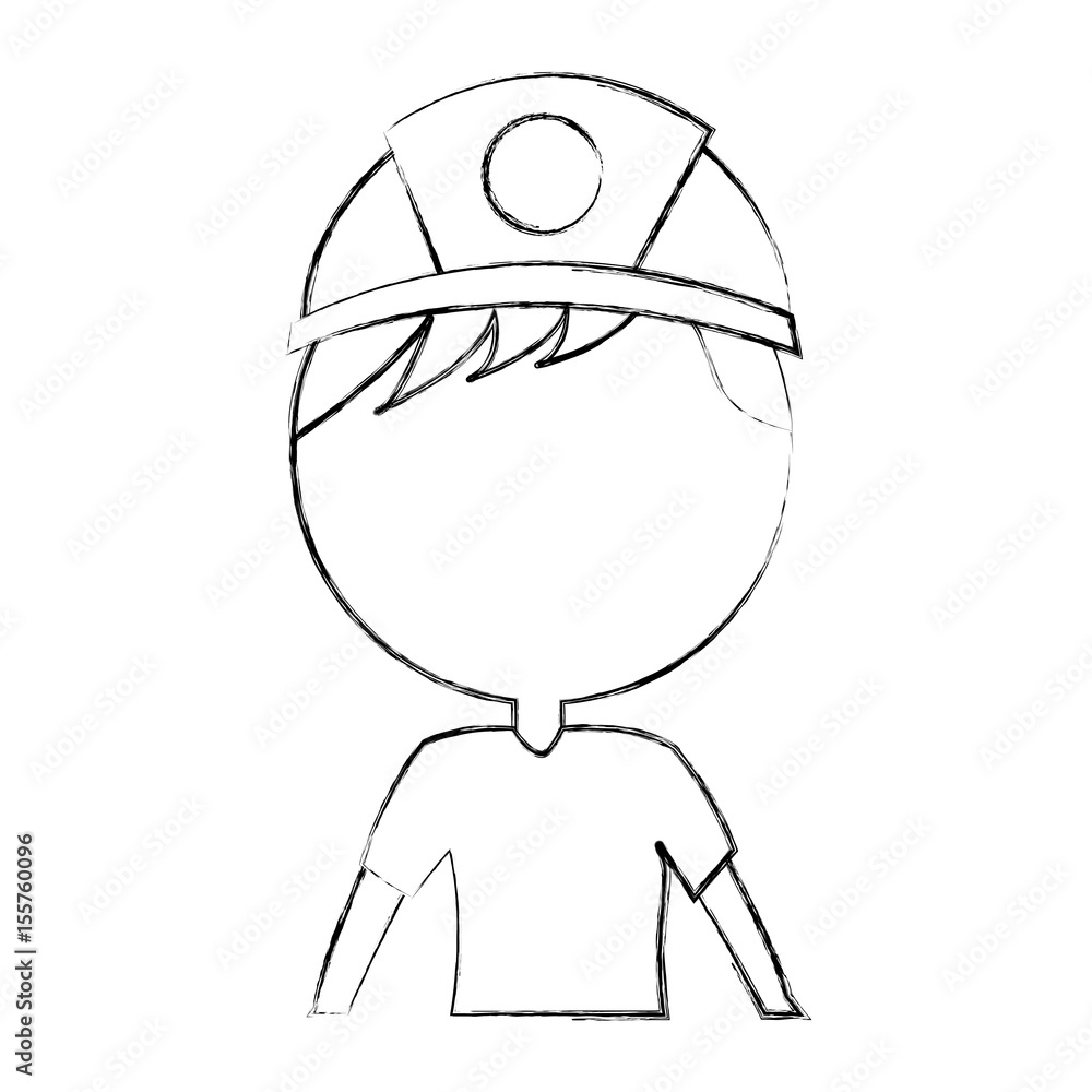 male miner avatar character vector illustration design