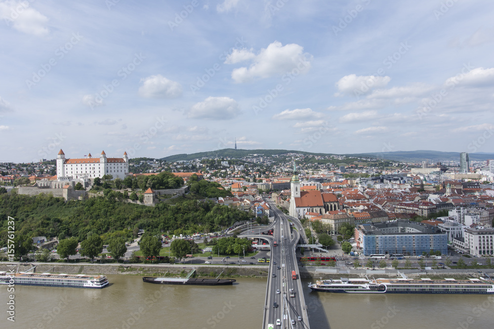 A panoramic view of Bratislava