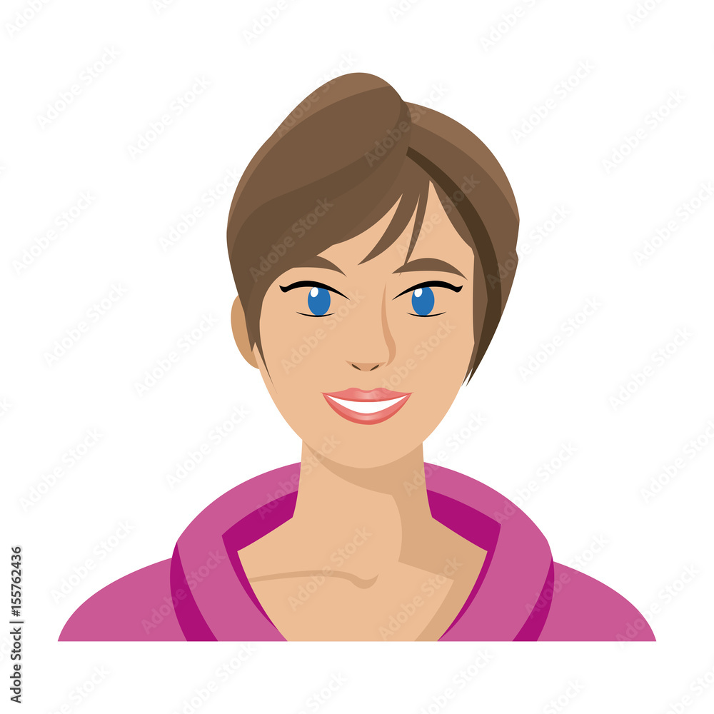 woman face portrait. beautiful spa model girl vector illustration woman face portrait. beautiful spa model girl vector illustration
