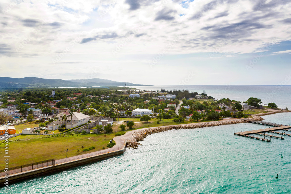 Falmouth port in Jamaica island, the Caribbeans
