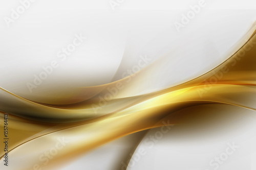 Abstract background powerful effect lighting. Gold blurred color waves design. Glowing creative graphic.