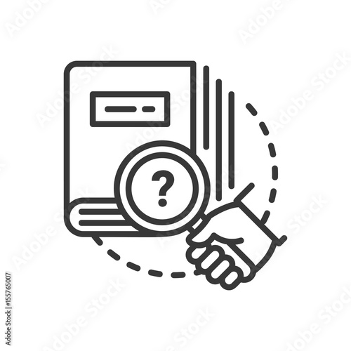 Education - modern vector single line icon