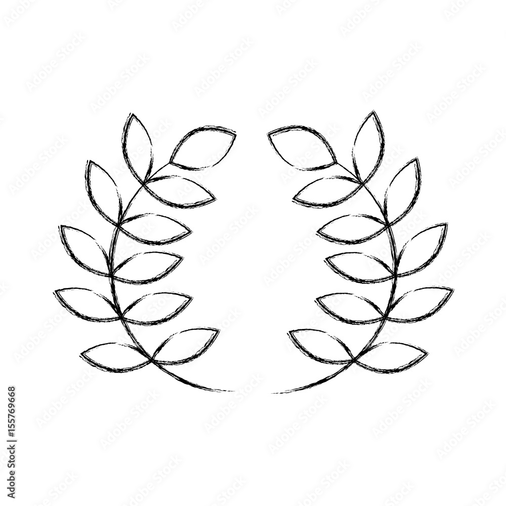 wreath leafs crown icon vector illustration design wreath leafs crown icon vector illustration design