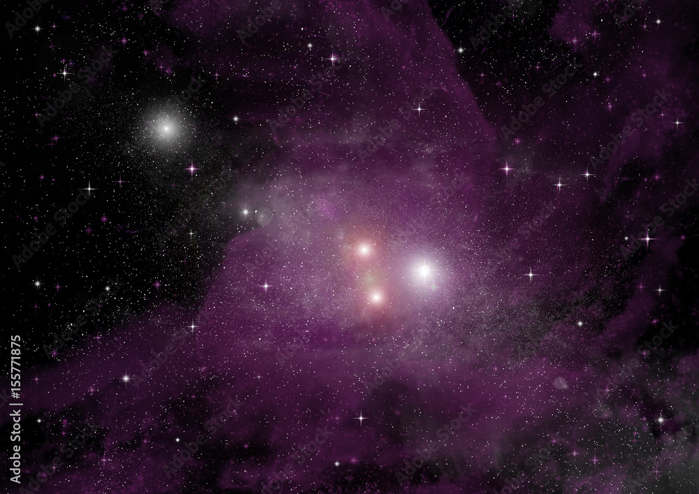 Naklejka premium galaxy in a free space