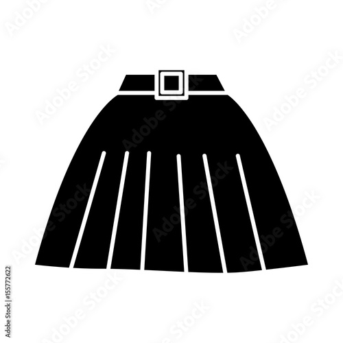 women skirt icon over white background. vector illustration