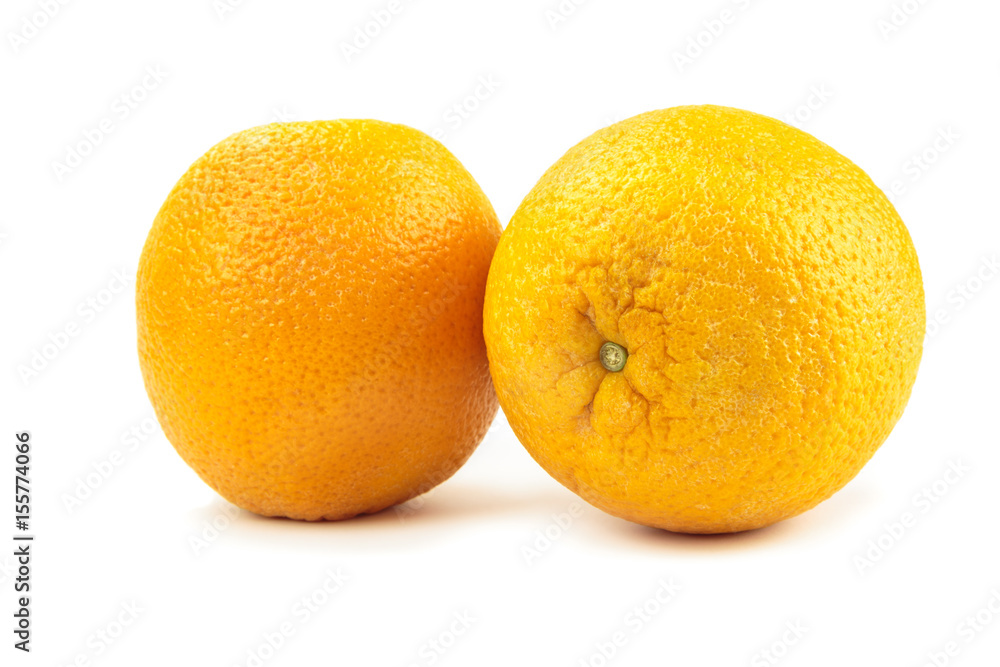 Ripe orange pair isolated on white background + Clipping Path Ripe orange pair isolated on white background + Clipping Path