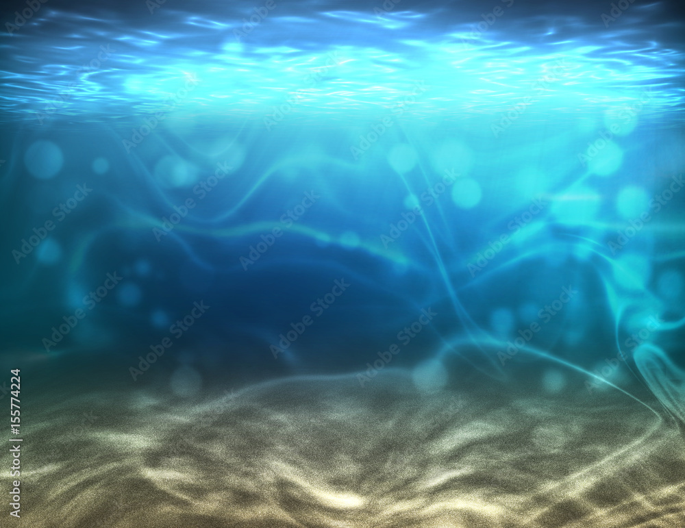 Fototapeta premium Ocean scene and dot light