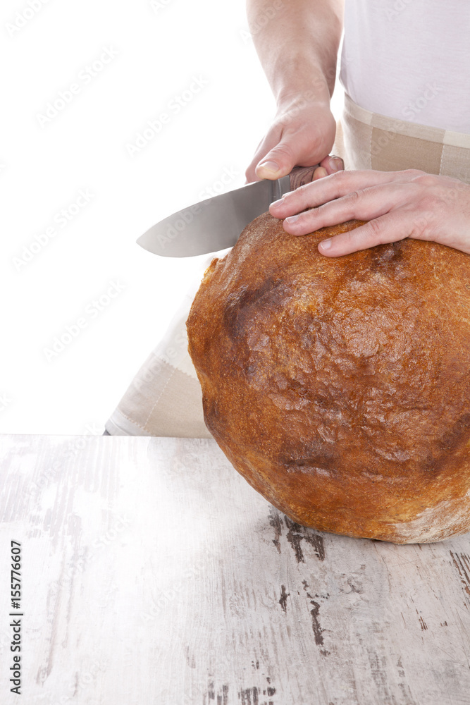 Bread cutting.