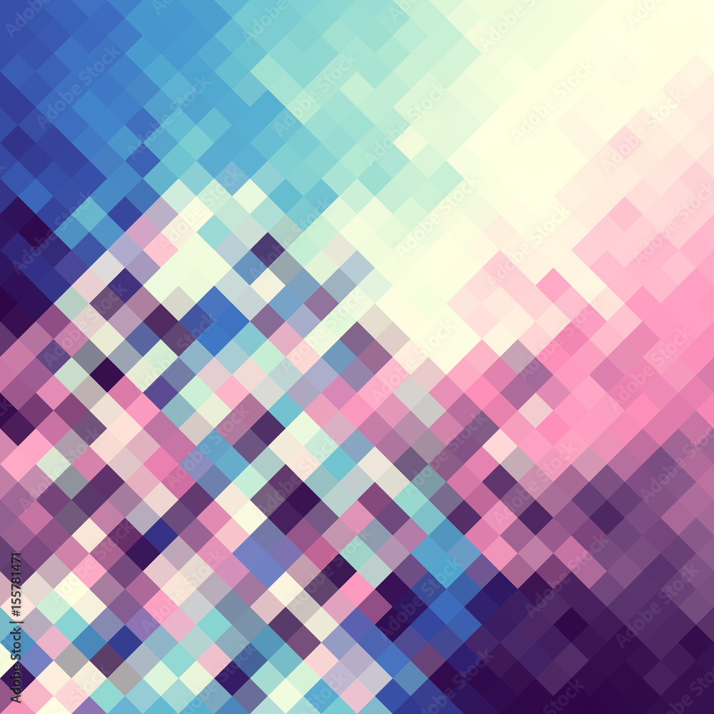 Blue and pink abstract pattern in low poly style. Blue and pink abstract pattern in low poly style.