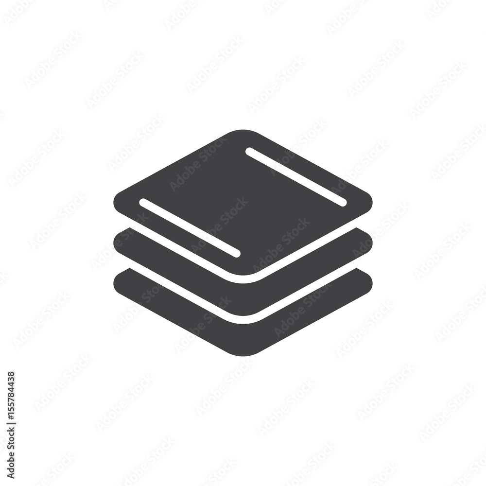 Layers icon vector, filled flat sign, solid pictogram isolated on white. Symbol, logo illustration. Pixel perfect Layers icon vector, filled flat sign, solid pictogram isolated on white. Symbol, logo illustration. Pixel perfect