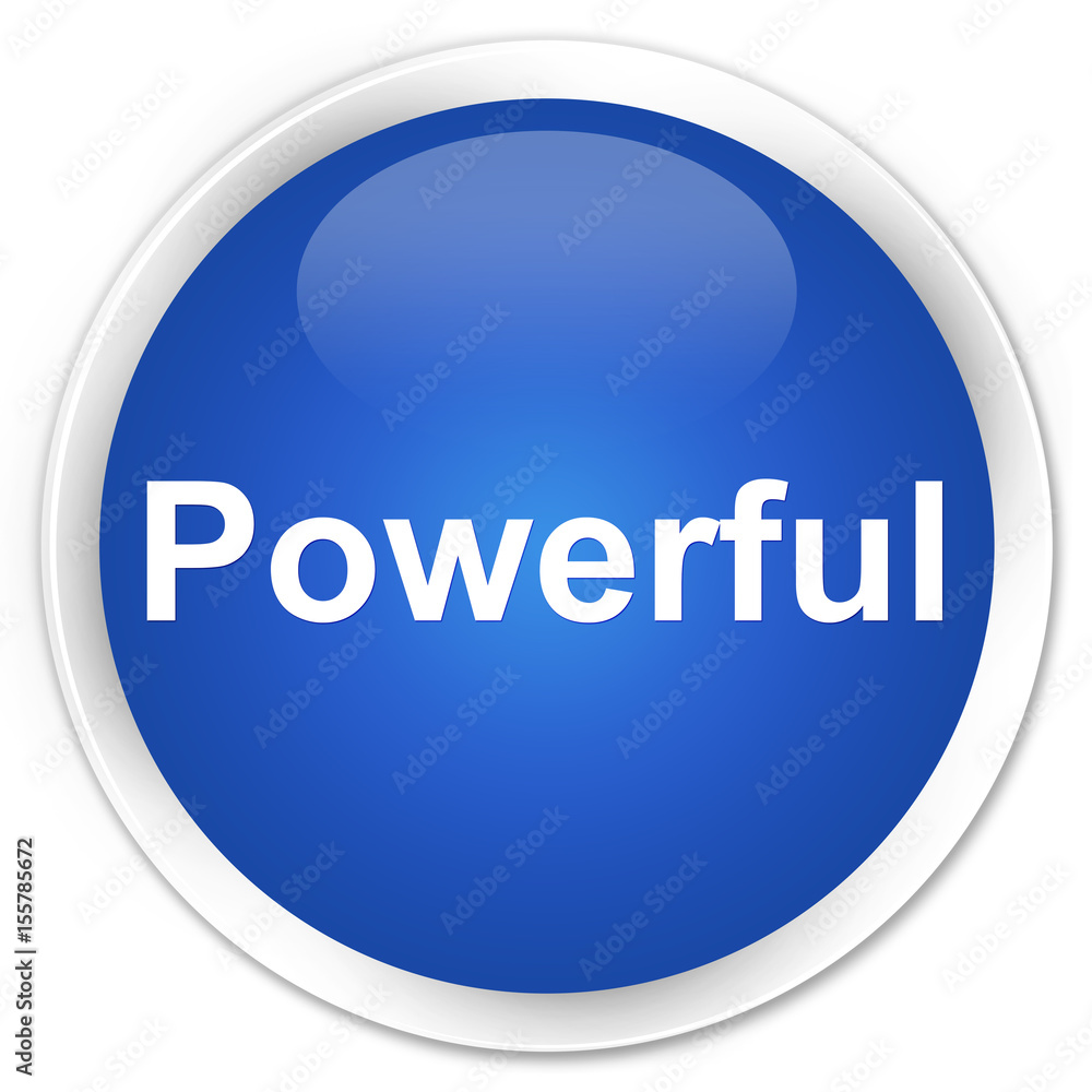 Powerful premium blue round button Powerful premium blue round button
