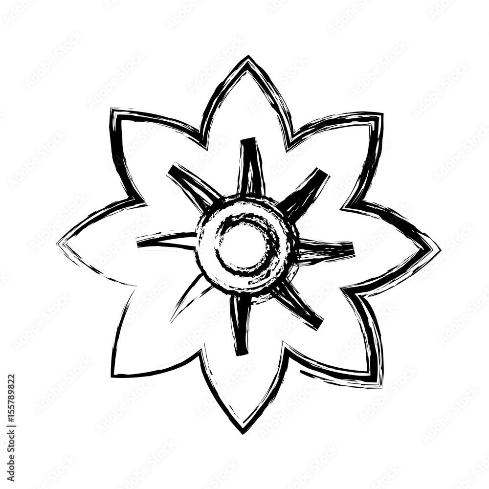beautiful flower icon over white background. vector illustration beautiful flower icon over white background. vector illustration