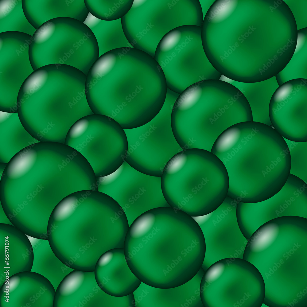 Green balls abstract vector background eps10