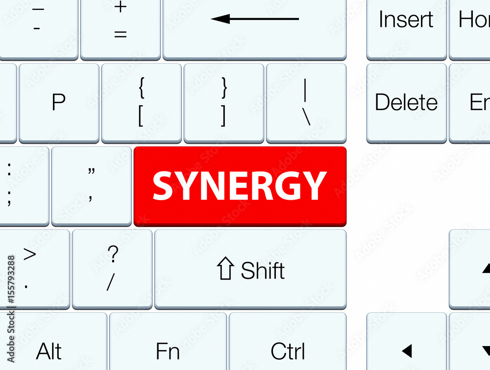 Synergy red keyboard button