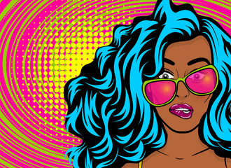 Acrylglasbilder Jugendzimmer Pop-Art Frau mit Oops Ausdruck  © Kapitosh