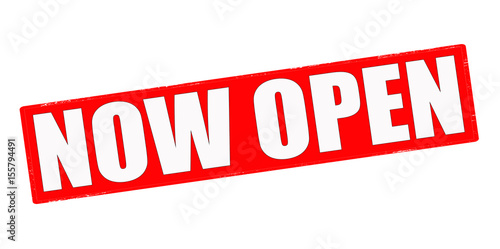 Now open