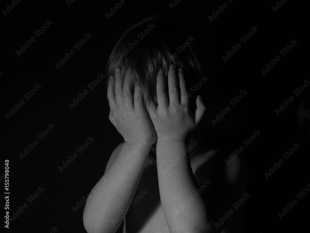 Sad child crying Sad child crying