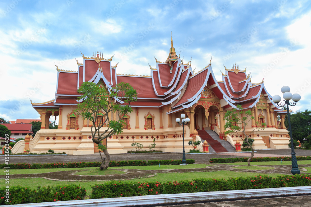 Naklejka premium Wat Pha That Luang, Vientiane, Laos.