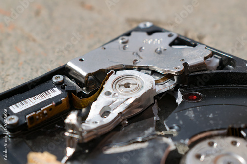 Broken hard drive (HDD)