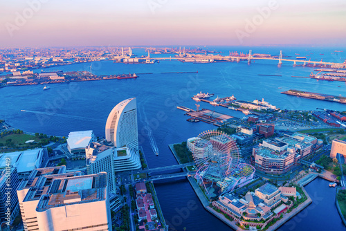 横浜の夕景