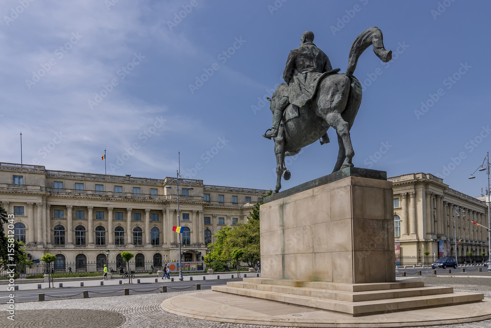 The equestrian statue of Carol I is a monument in Romania, situated in the central zone of Bucharest, on Calea Victoriei