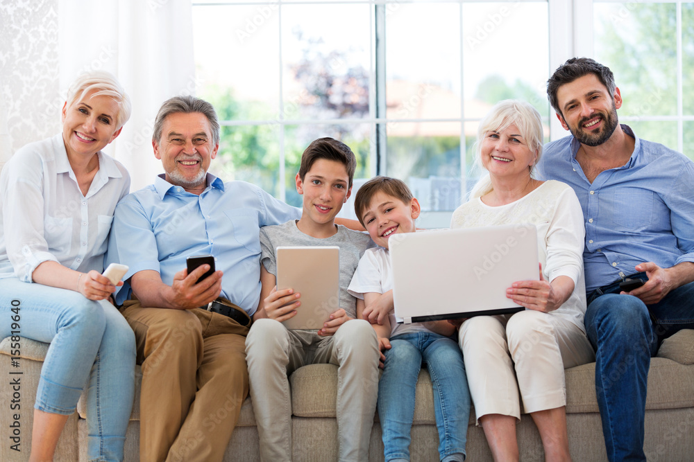 Family having fun with technology
Family having fun with technology