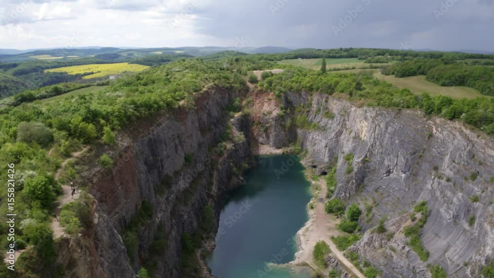 Czech, tourism, rock, canyon, quarry, park, travel, beautiful landscape, drone view, countryside, holiday Czech, tourism, rock, canyon, quarry, park, travel, beautiful landscape, drone view, countryside, holiday