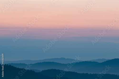 Pastel background, beautiful mountain landscape