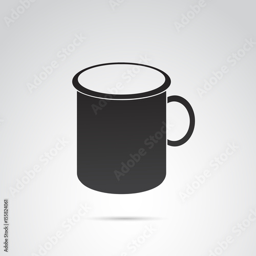 Mug vector icon.
