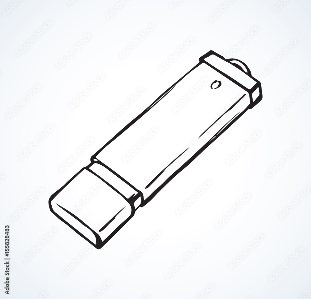 Flash drive. Vector drawing Flash drive. Vector drawing