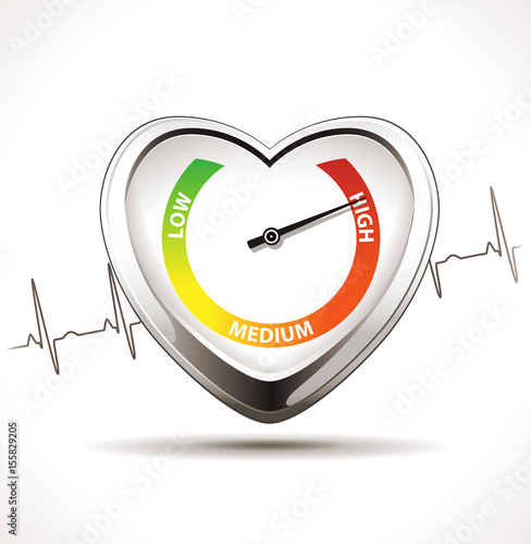 Hypertension concept - Healty heart
