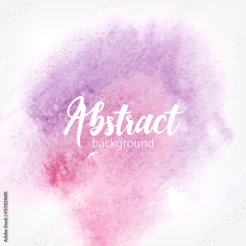 Abstract watercolor stain