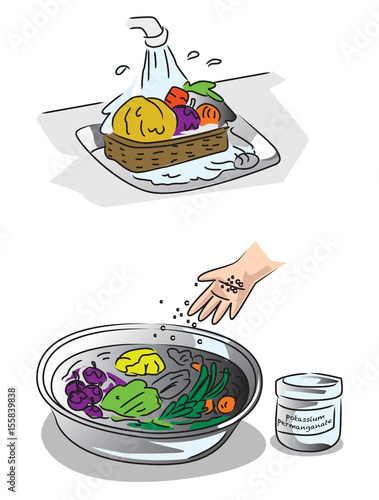 How to wash fresh vegetables