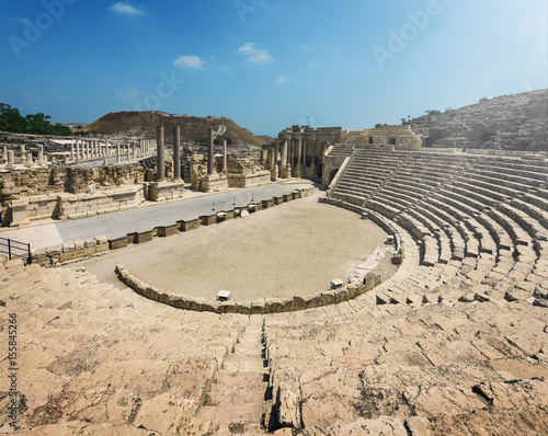 Konstfotografi Bet Shean Ruins in Israel