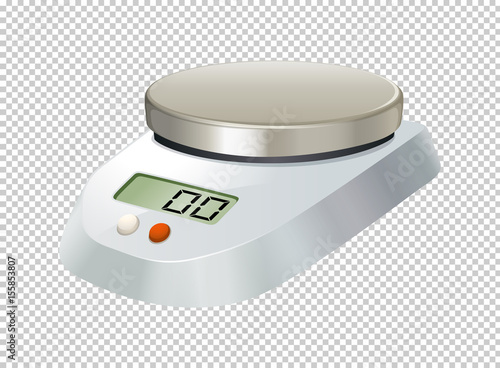 Digital scale with flat plate