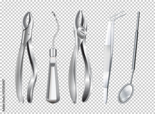 Different tools used in dentist clinic