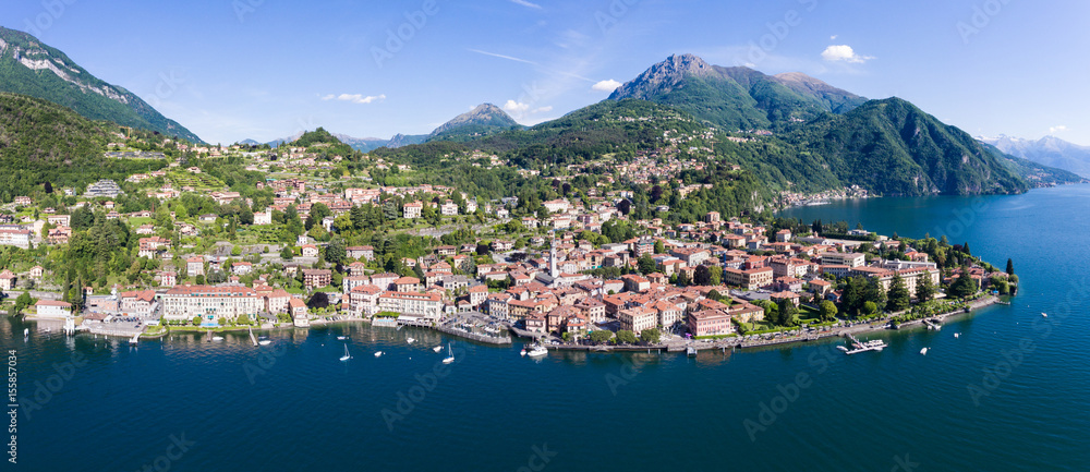 Aerial view of Menaggio - Como lake
