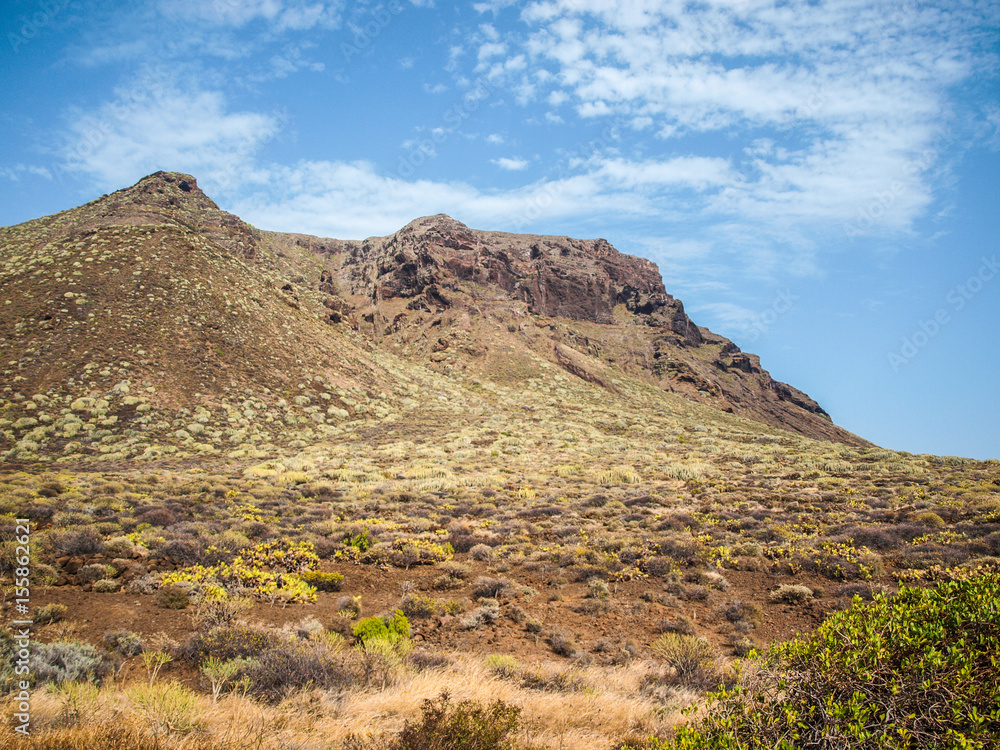 Desert and mountains in Tenerife