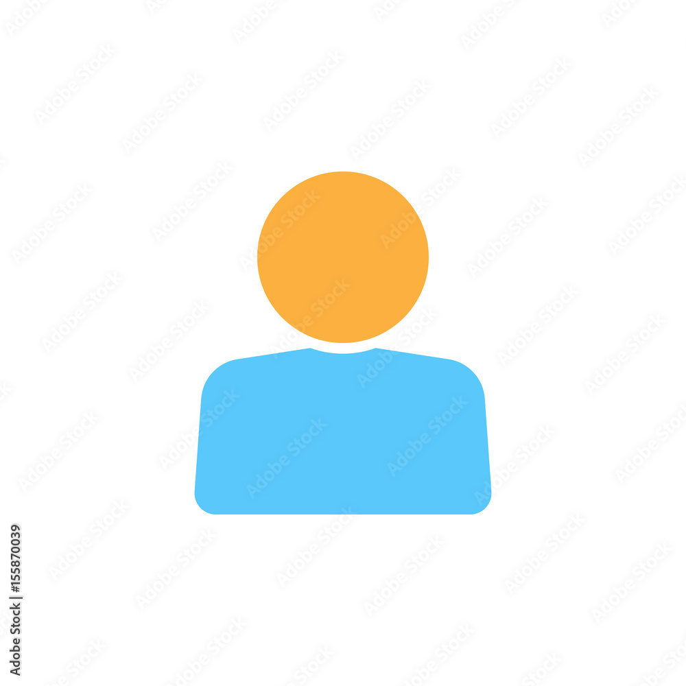 User account icon vector, person solid logo illustration, colorful pictogram isolated on white User account icon vector, person solid logo illustration, colorful pictogram isolated on white