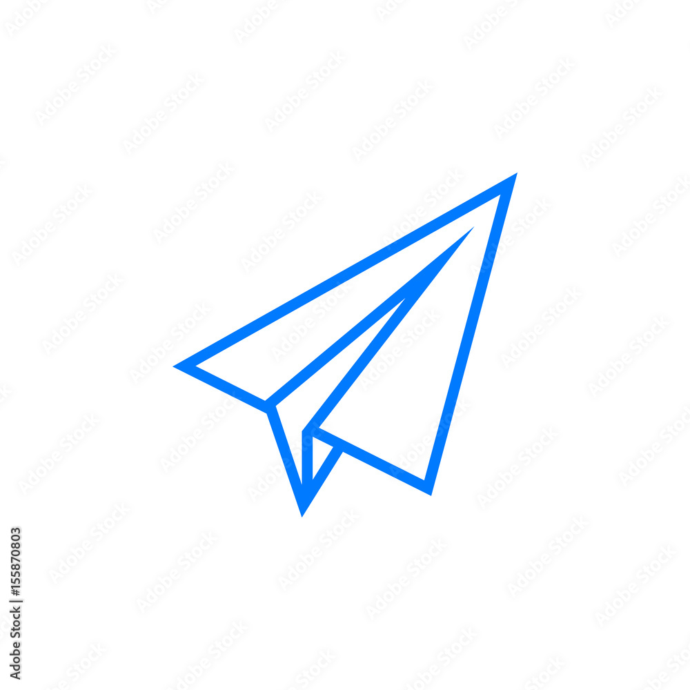 Paper plane line icon, Send Message outline vector logo illustration, linear pictogram isolated on white Paper plane line icon, Send Message outline vector logo illustration, linear pictogram isolated on white