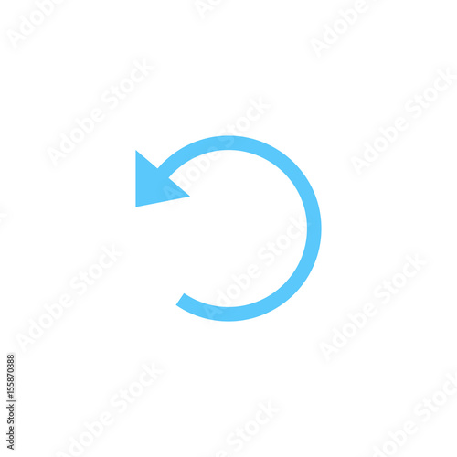 Free Download Undo icon vector, Restore solid logo illustration, colorful pictogram isolated on white - GFXLoad