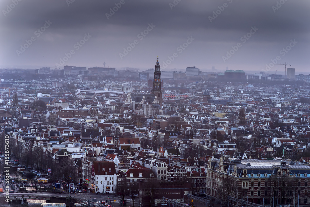 Panorama image of the Amsterdam