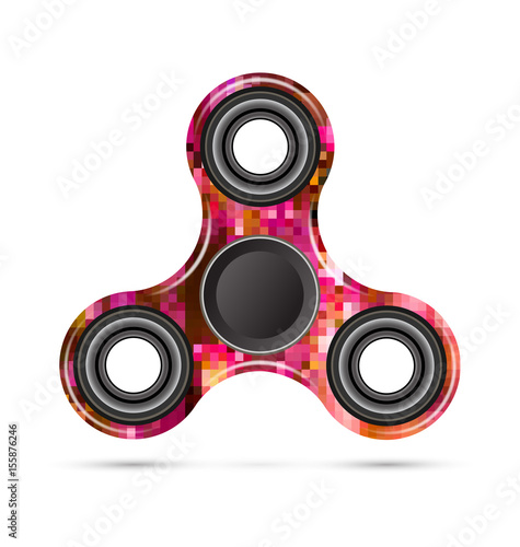 Spinner mosaic design vector illustration