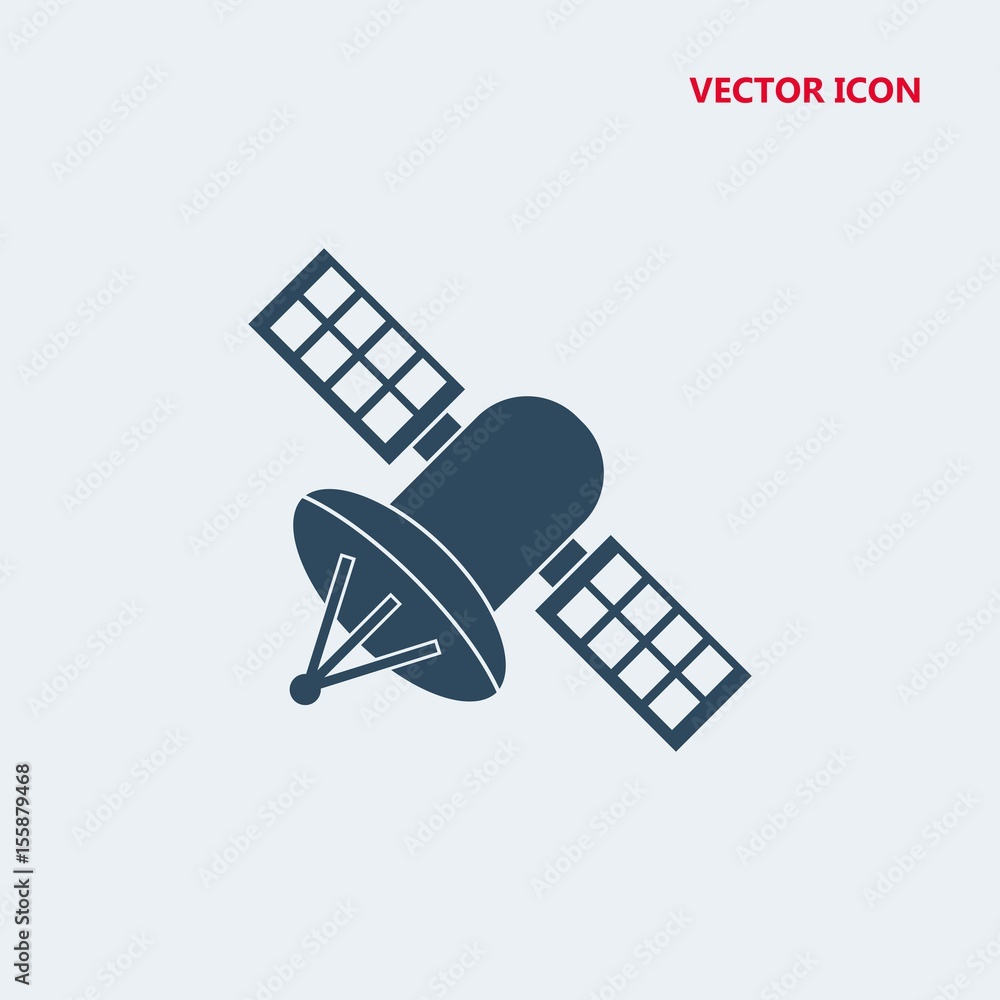 space satellite vector icon space satellite vector icon