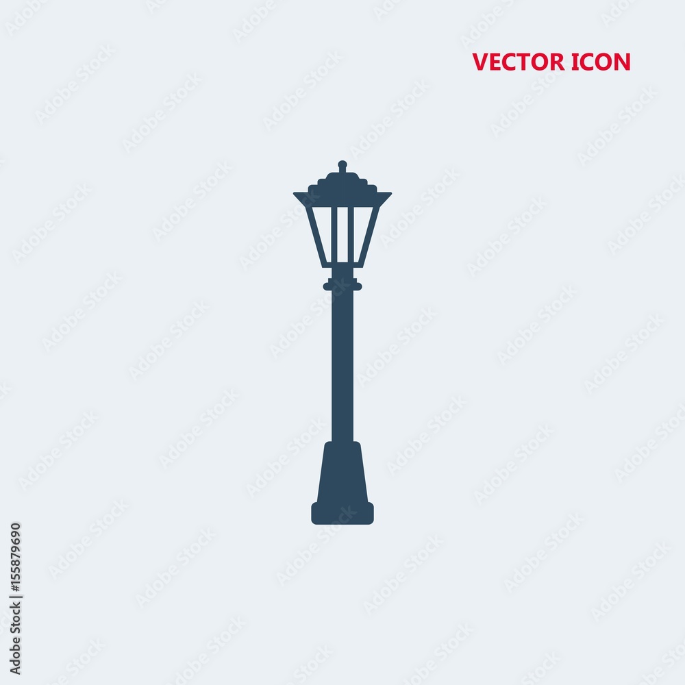 lamp post vector icon