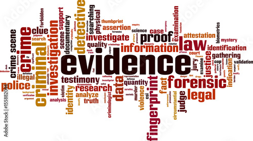 Evidence word cloud