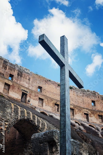 Cross in the Colesseum