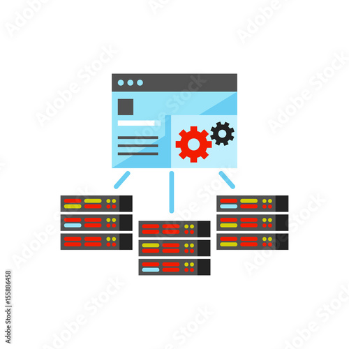 Server management control panel icon