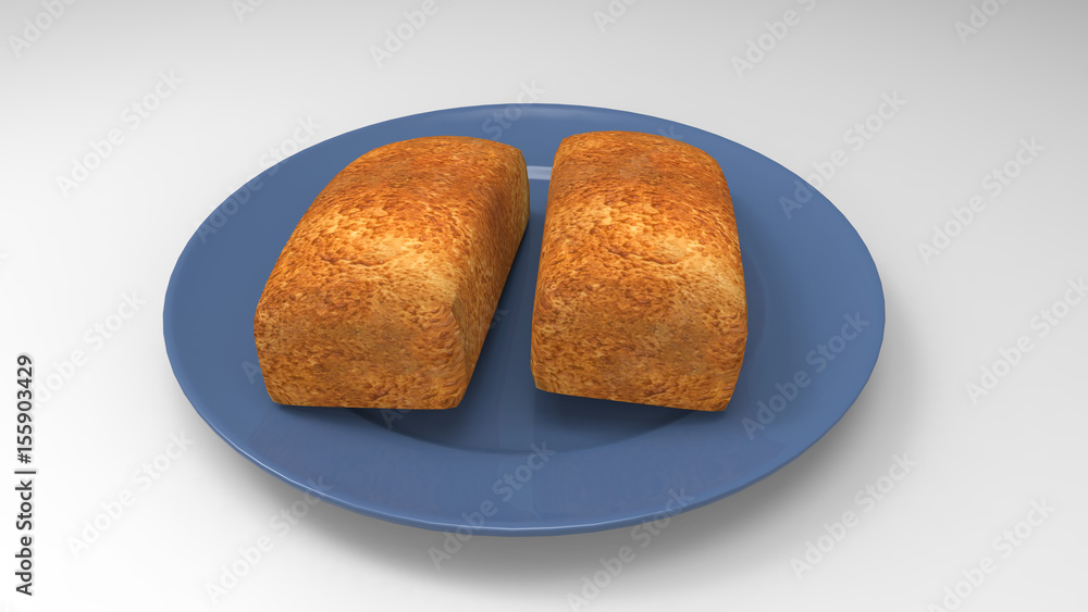 bread render isolate bread render isolate