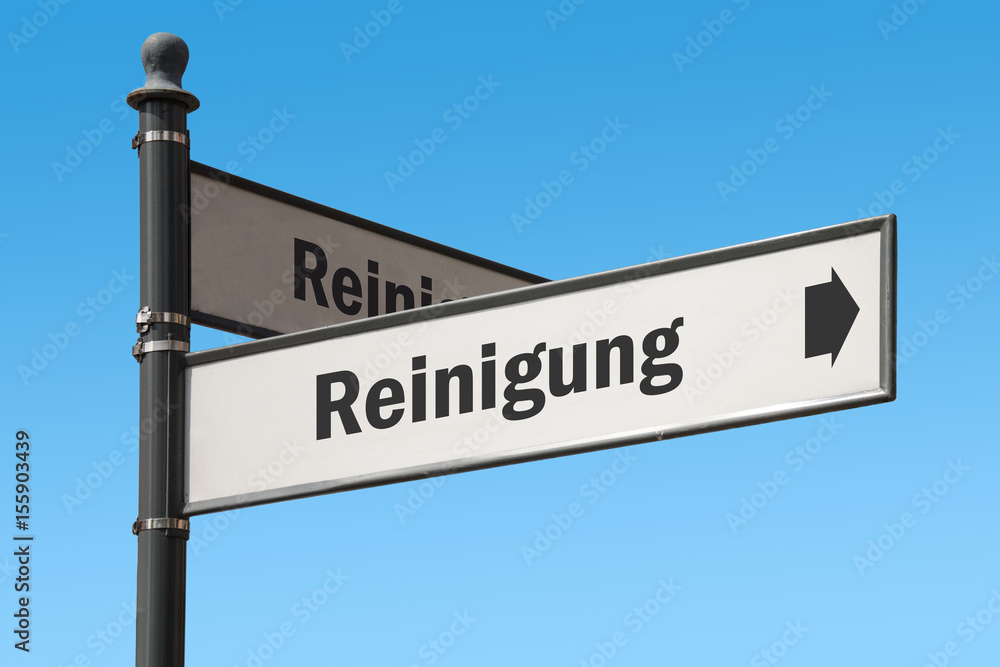 Fototapeta premium Schild 175 - Reinigung